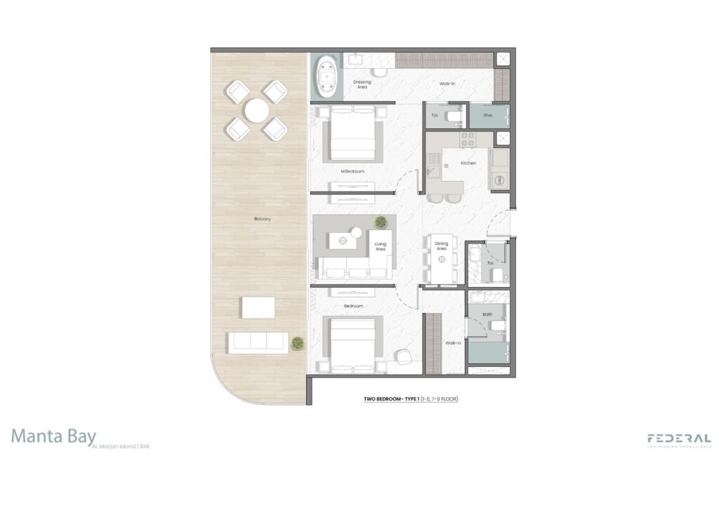 2 bedroom Plan